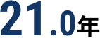 平均勤続年数：21.0年